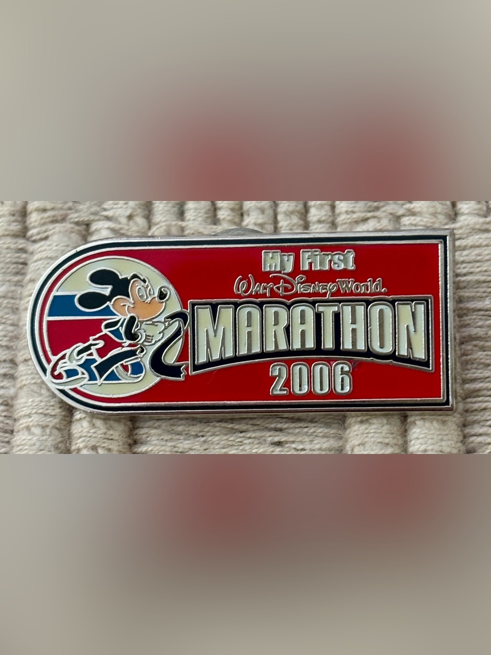 DISNEY 2006 LE 1500 My First Walt Disney World Marathon Mickey Mouse Pin